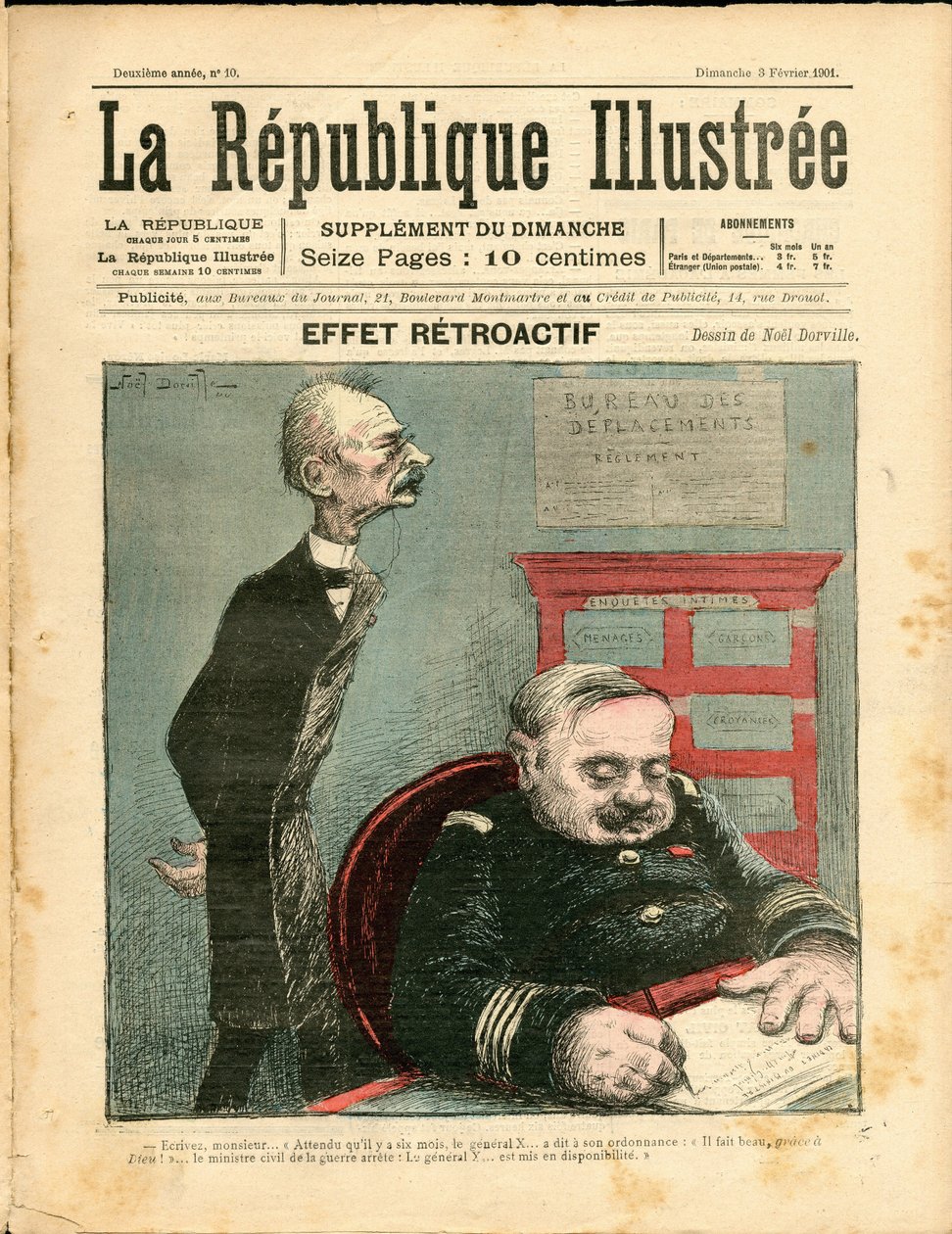 “” Republique illustree”nin kapağı by Noel Dorville