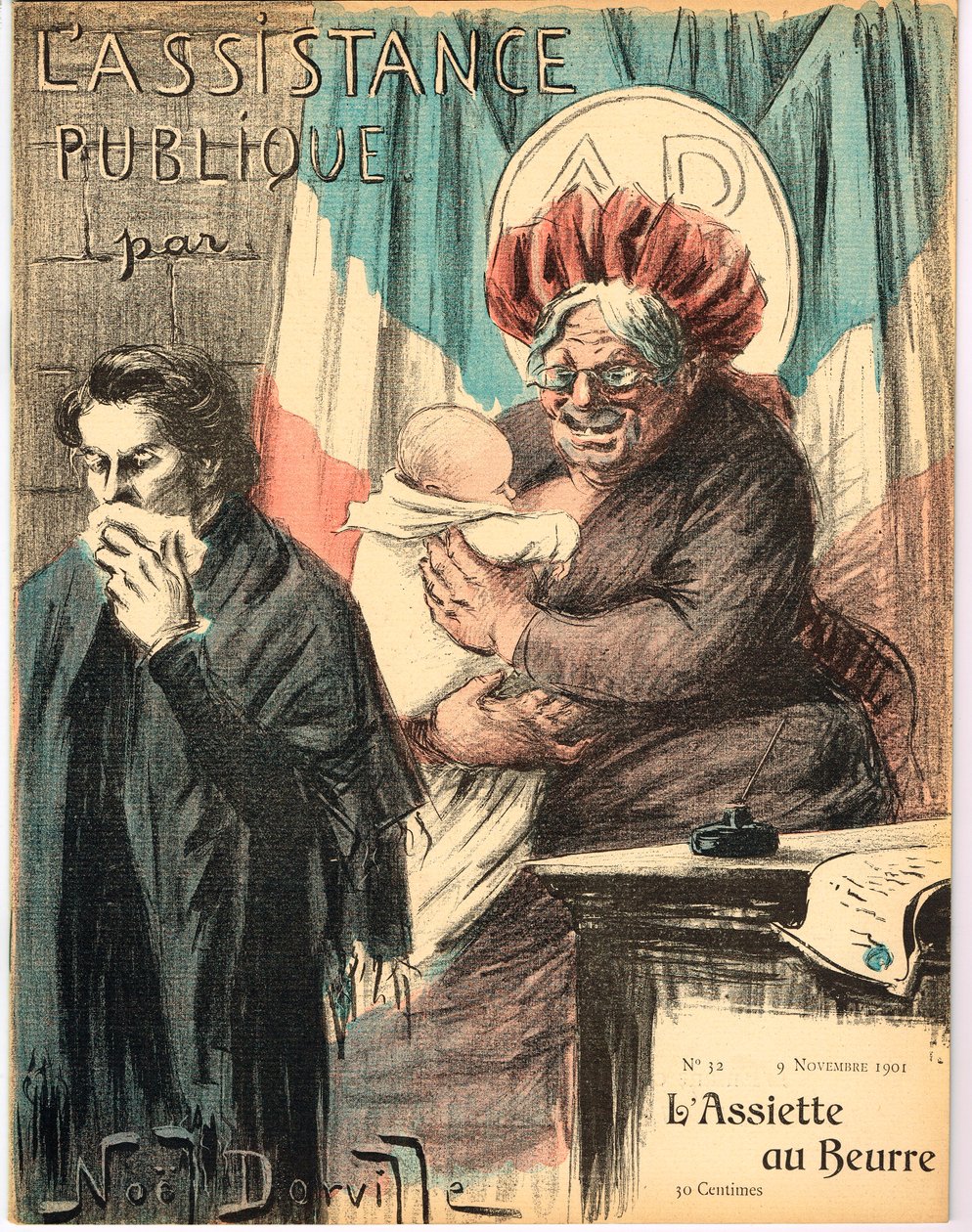 “Tereyağı Tabağı”nın Kapağı, Satirique ve Colors by Noel Dorville