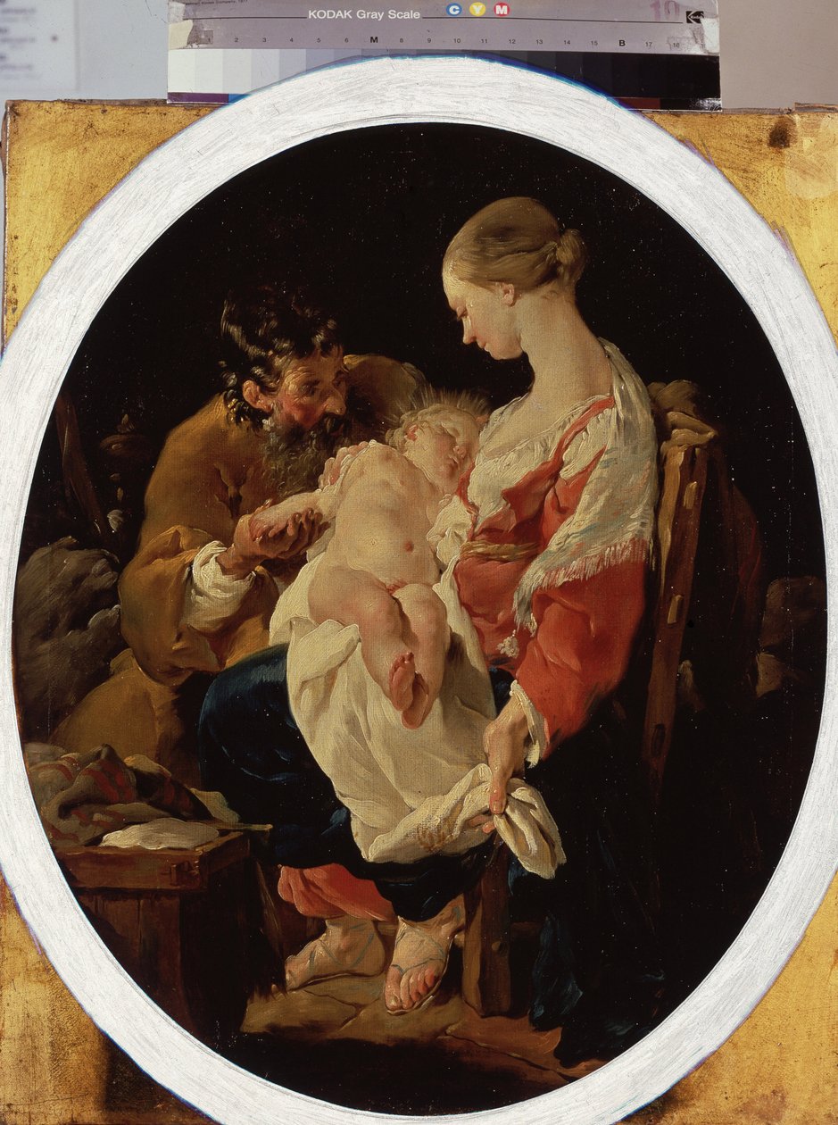 "Kutsal Aile" (Kutsal Aile) Tablosu Noel Halle (1711-1781) 18. yüzyıl Hermitage Müzesi, Saint Petersburg by Noel Halle