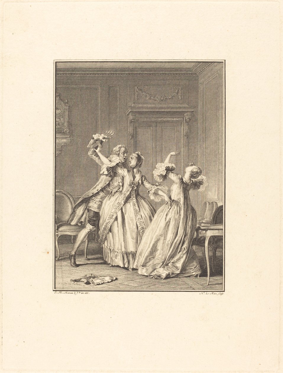 Körükler by Noël Le Mire after Jean Michel Moreau