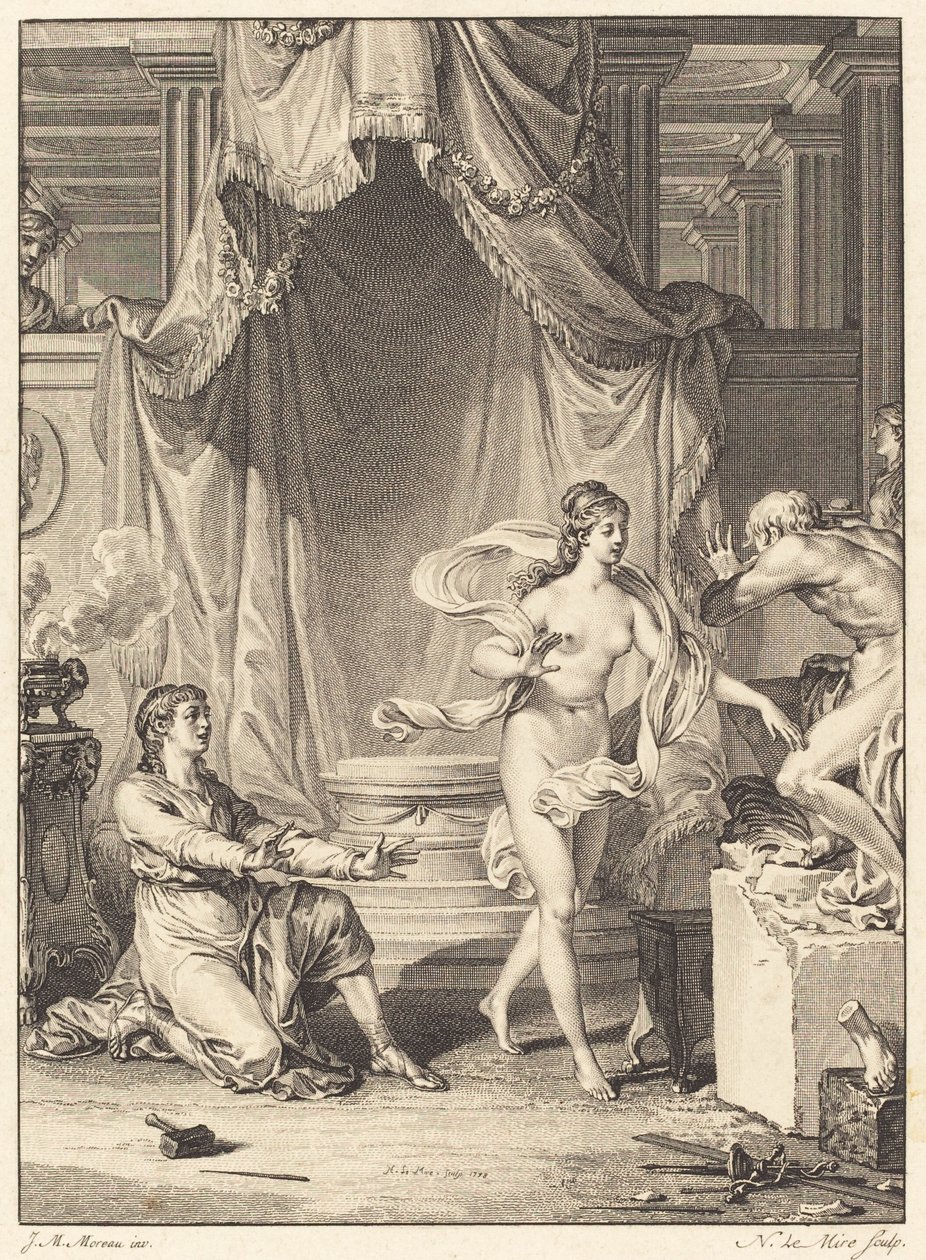 Pigmalion by Noël Le Mire after Jean Michel Moreau