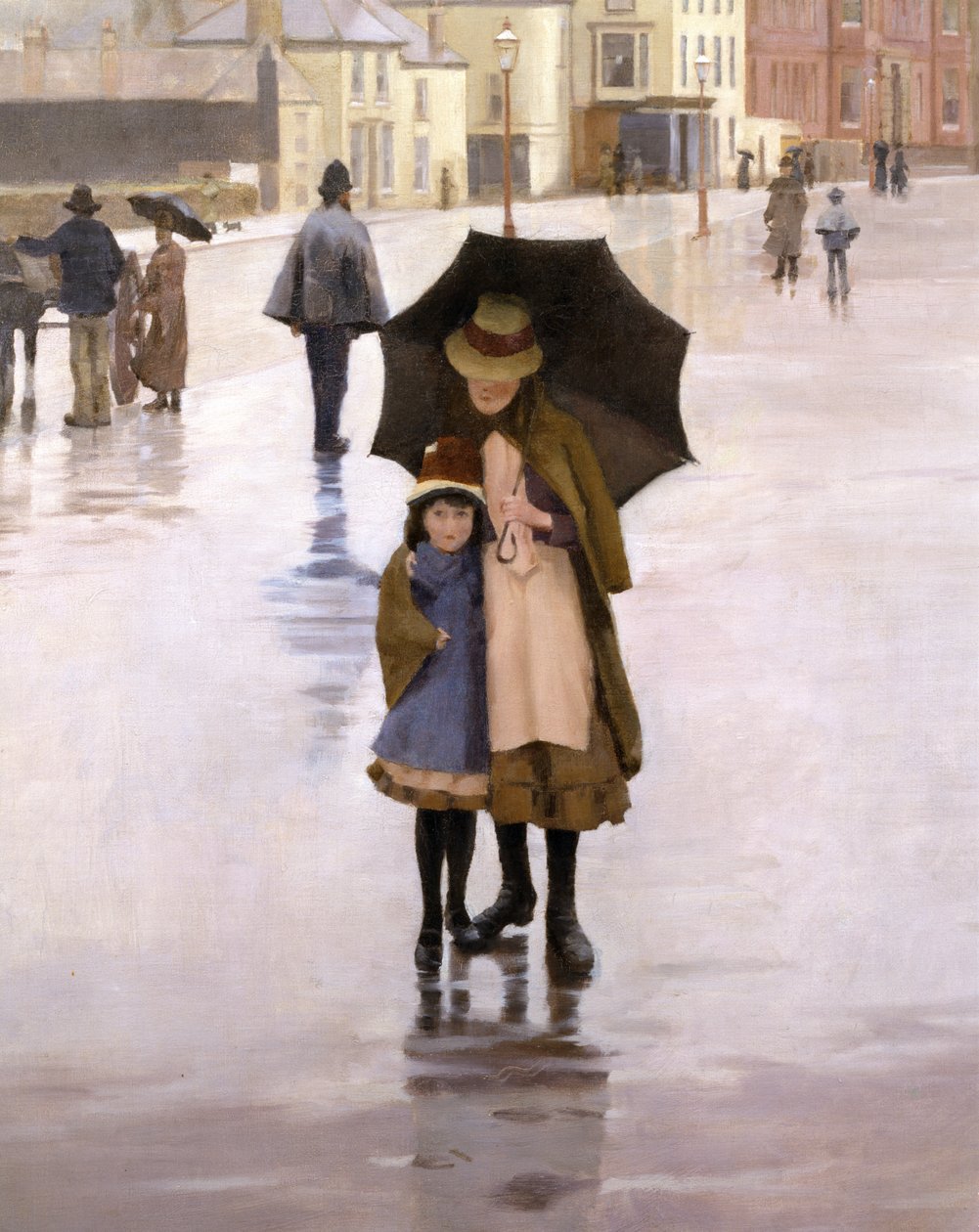 Yağmur Her Gün Yağar, 1889 (77655 detayı) by Norman Garstin