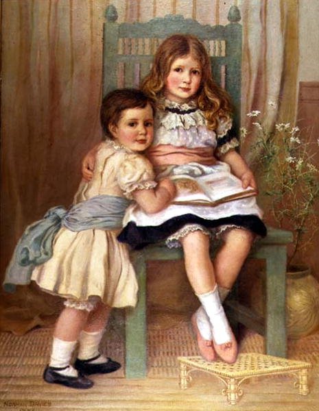 Simon ve Dorothea Meburn by Norman Prescott Davies