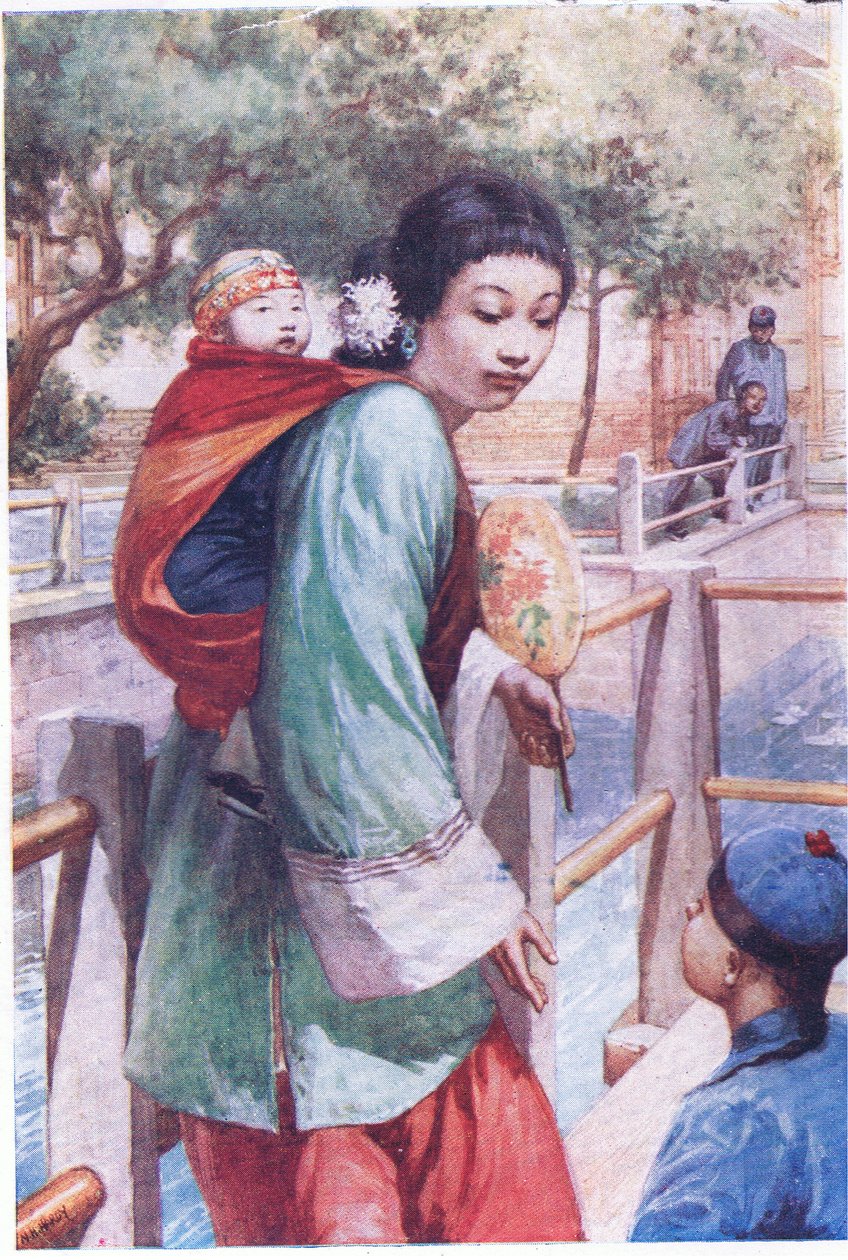 Çinli çocuklar c. 1900 by Norman Hardy
