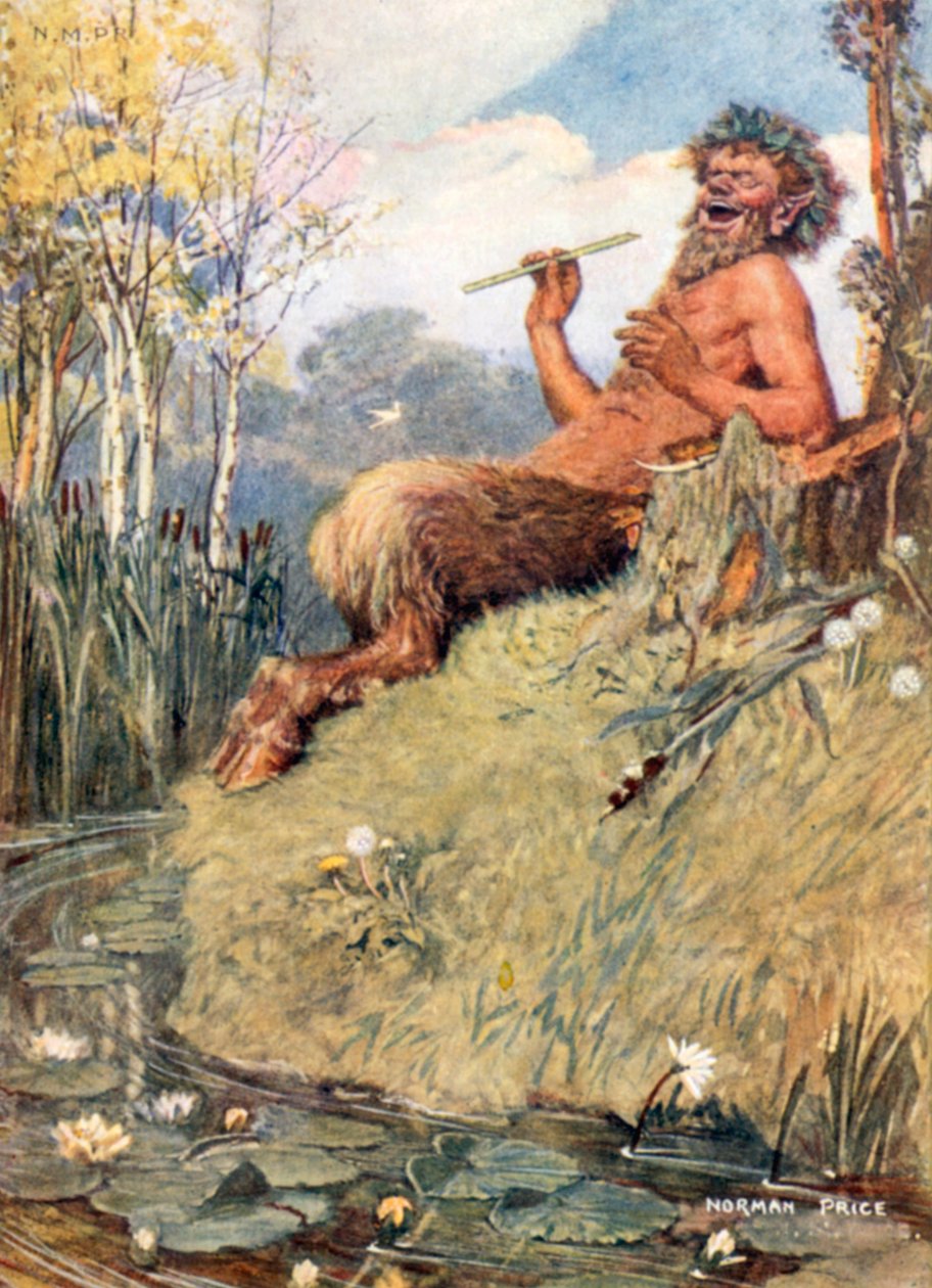 Tanrı ve Kamış (renkli taş baskı) by Norman Mills (after) Price