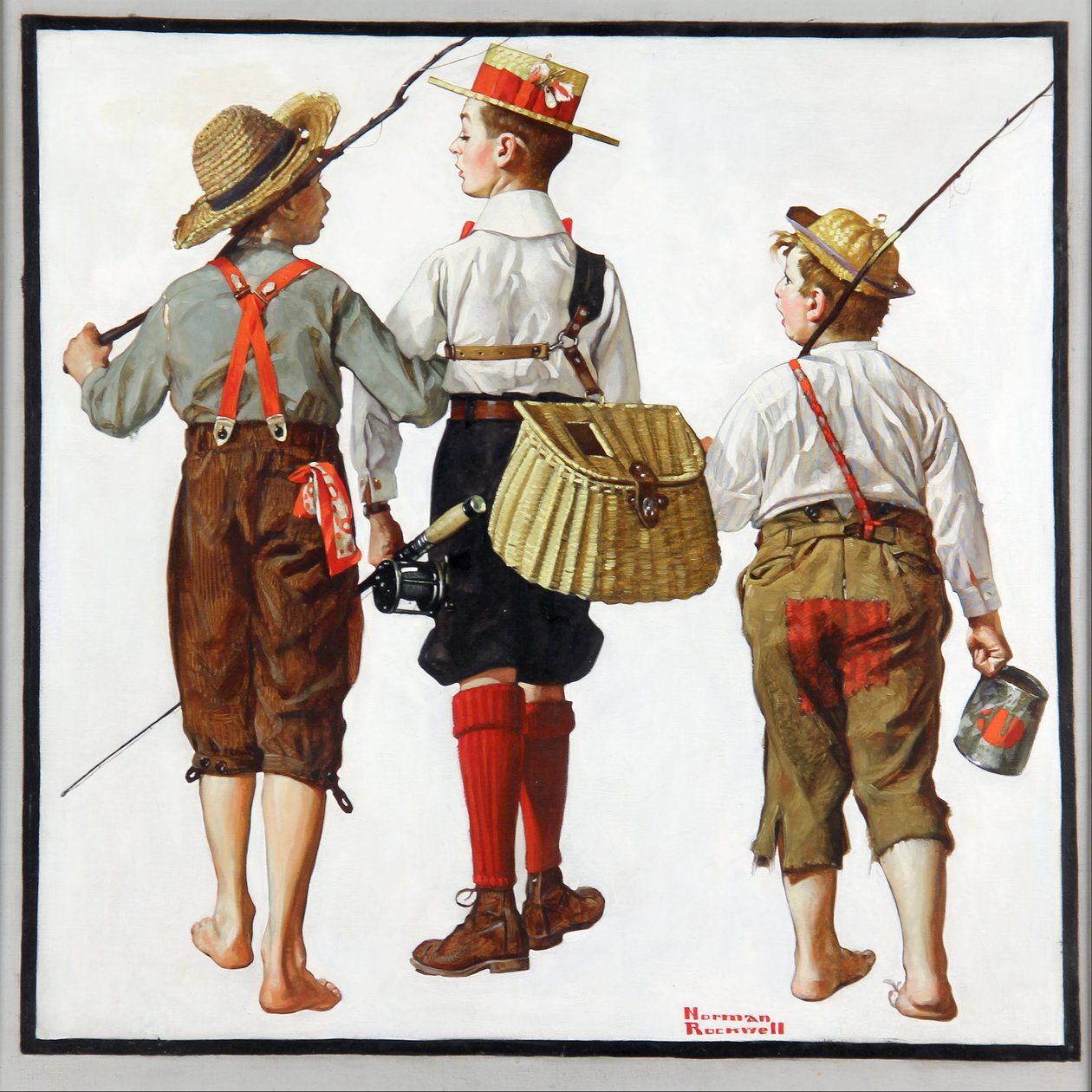 Balık Tutma Gezisi, Gelecek Hafta Geri Dönecekler by Norman Rockwell