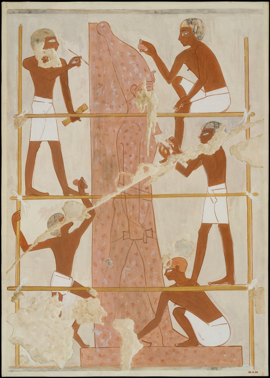 Heykeltıraşlar İş Başında, Rekhmire Türbesi by Norman de Garis Davies