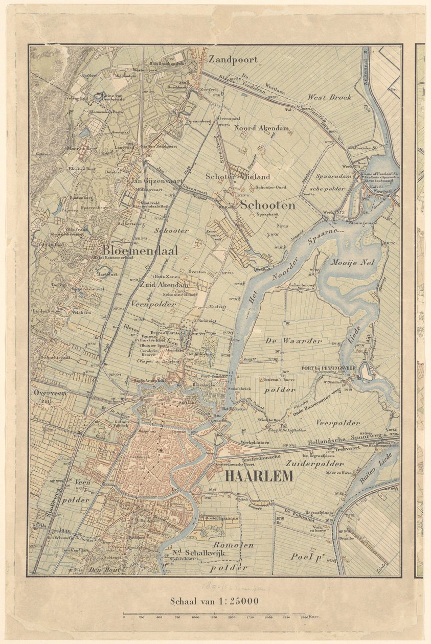 Haarlem haritası ve çevresi by North Holland Archives