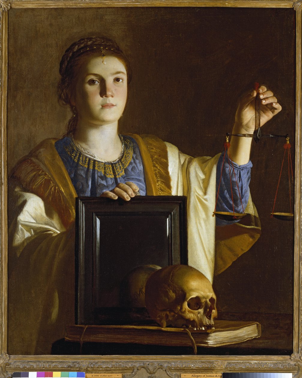 Dünyanın Kibirlerine Bir Ayna Sunan Hakikat, c.1620-1630 by Northern European School