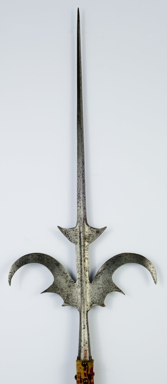 Corsesca, c.1600-20 (çelik, pirinç ve modern kadife ile ahşap) by Northern Italian School