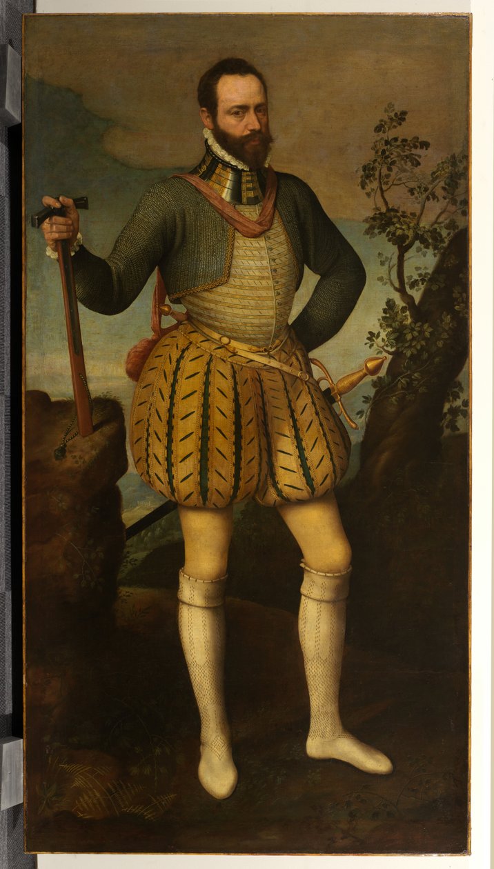 Zırhlı Bir Adamın Portresi (muhtemelen Emmanuel Filibert, Savoy Dükü) by Northern Italian School