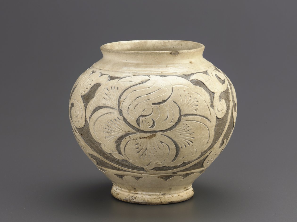 Sgraffito süslemeli kavanoz, Jiaozuo, Henan eyaleti, Kuzey Song hanedanı, 11. yüzyılın ilk yarısı (seramik) by Northern Song Dynasty Chinese School
