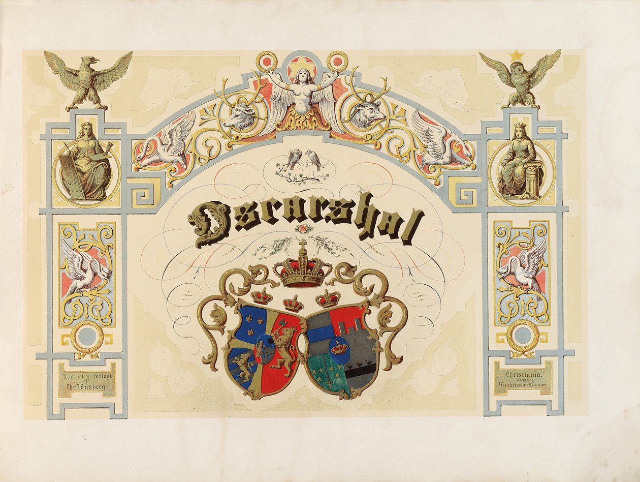 Oscarshal başlık sayfası, 1852 by Norwegian School