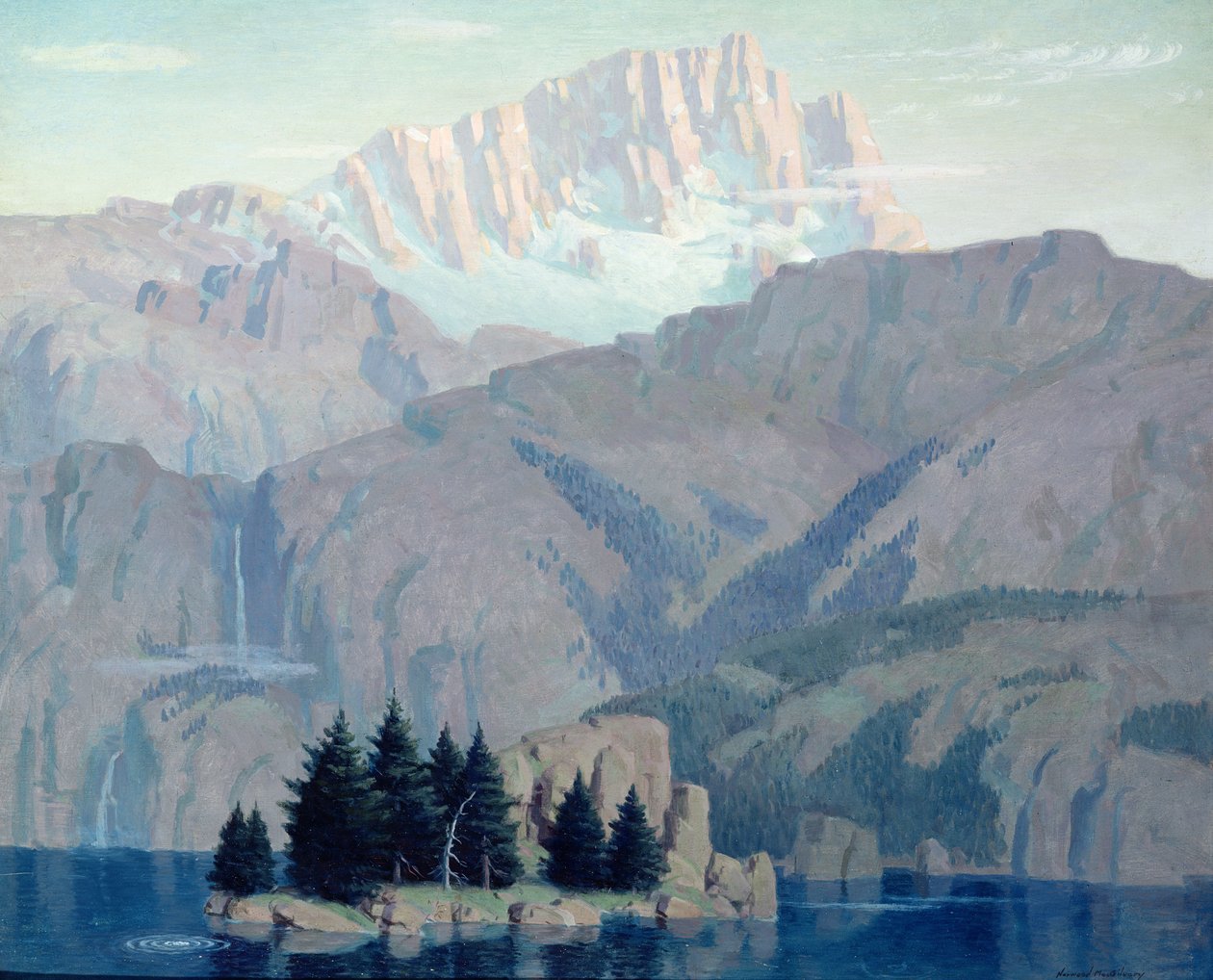 Güneşi Kehanet, c.1920 (gemideki petrol) by Norwood MacGilvary