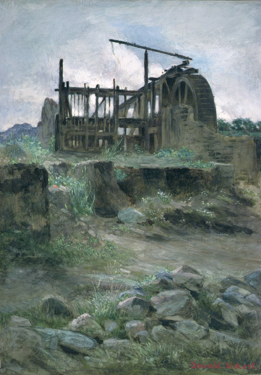 Bir Cornish Teneke Madeni, 19. yüzyıl by O.A. Sickert