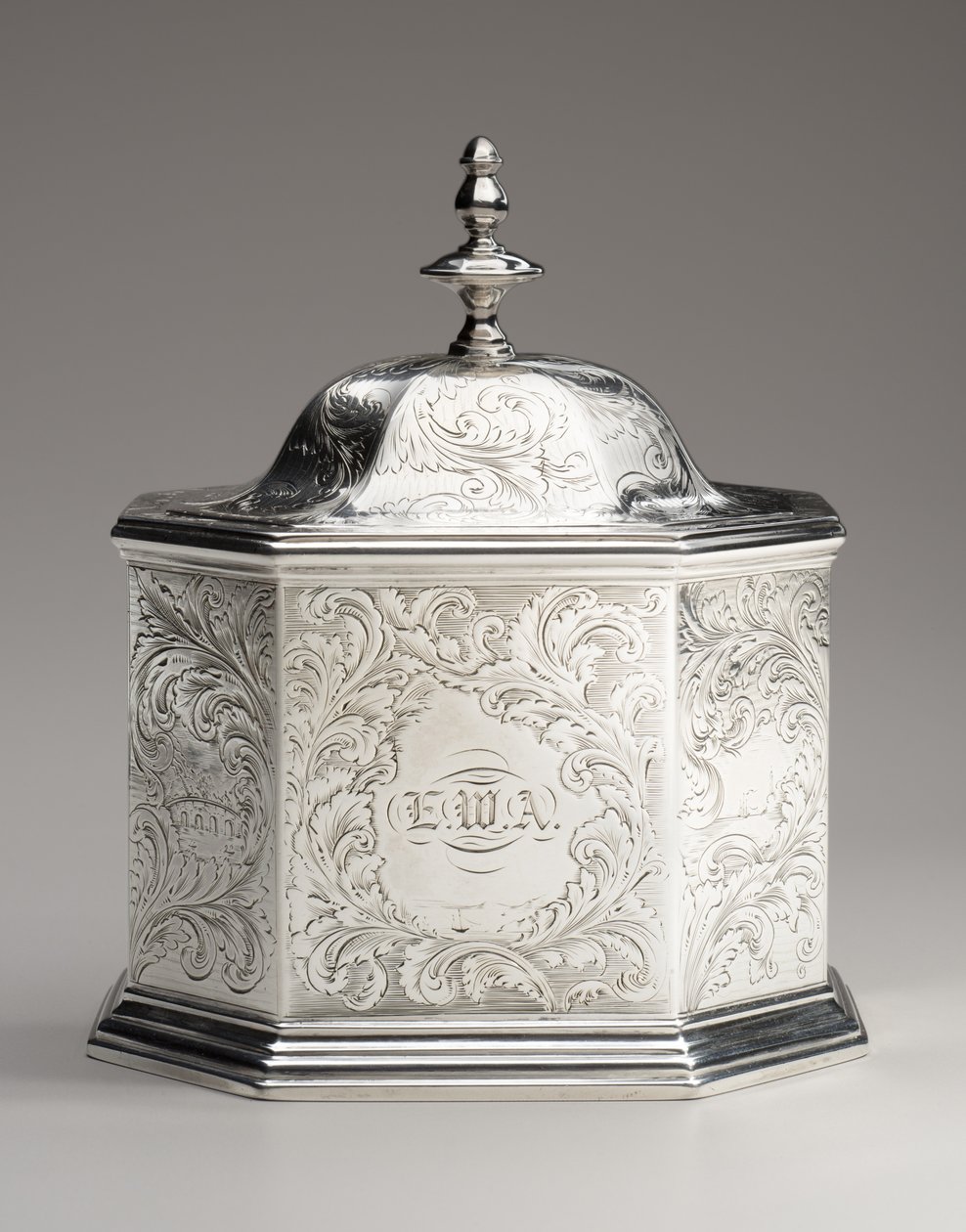 Çay tenekesi, 1845 by Obadiah Rich
