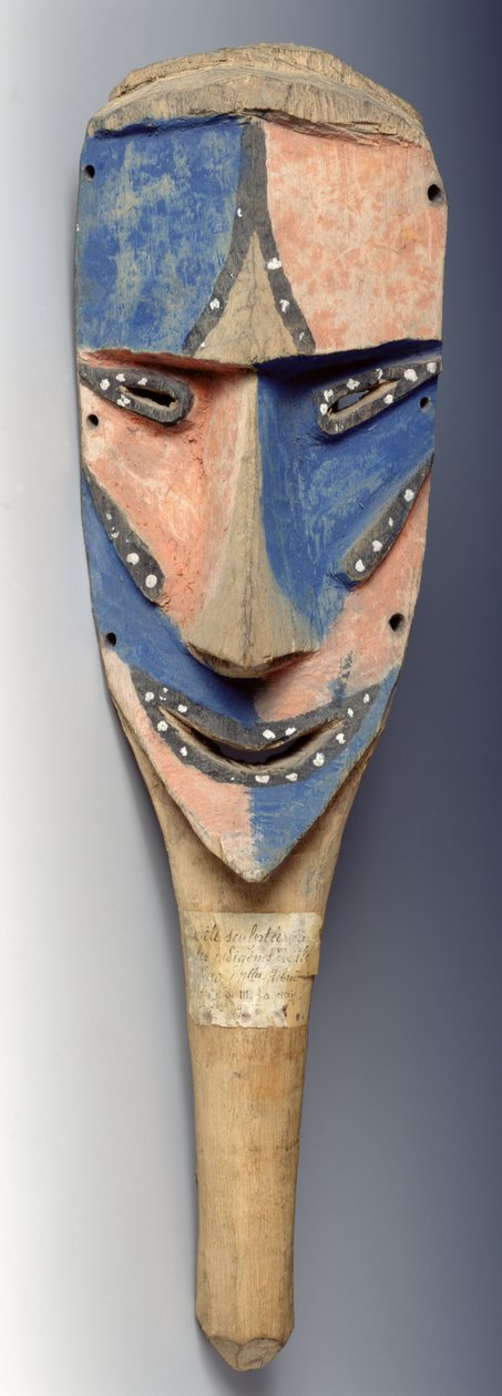 Zıvana maskesi, Ile de Vao, Yeni Kaledonya, 11.-19. yüzyıl (boyalı ahşap) by Oceanic