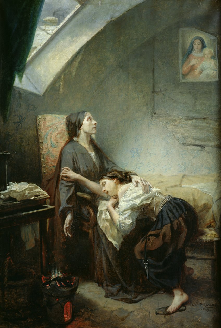 Yoksulluktan Çekilmiş Aile veya İntihar, 1849 by Octave Tassaert