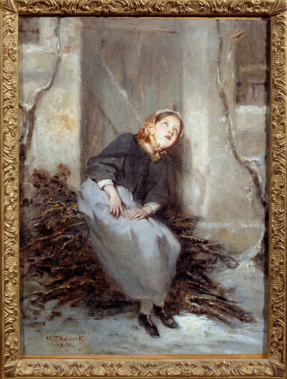 Ahşap taşıyıcı Resim Octave Tassaert (1800-1874) 1855 Caen, Güzel Sanatlar Müzesi by Octave Tassaert