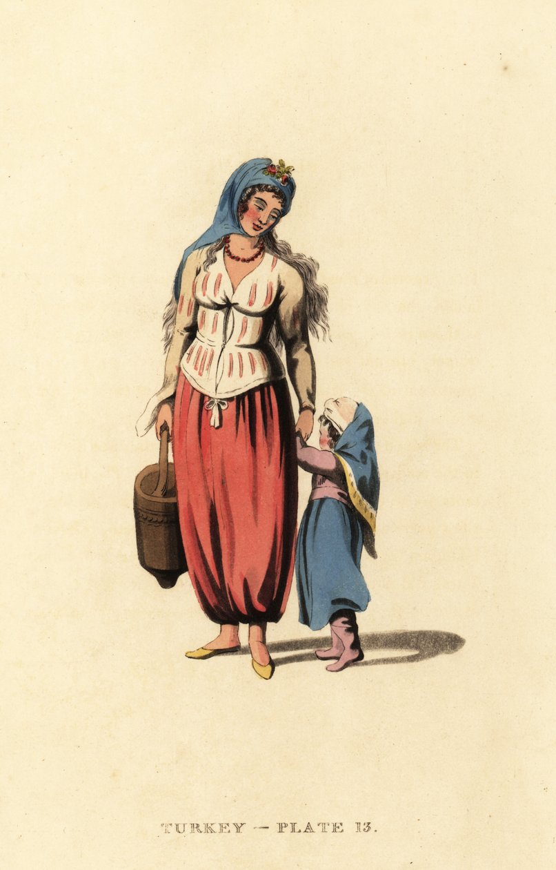 Yunan kadın kızı Marmara Adası ile by Octavian (after) Dalvimart