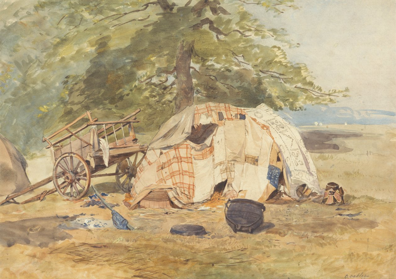 Bir Çingene Kampı by Octavius Oakley