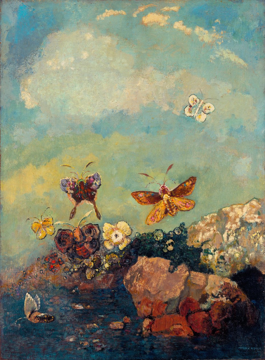 kelebekler by Odilon Redon