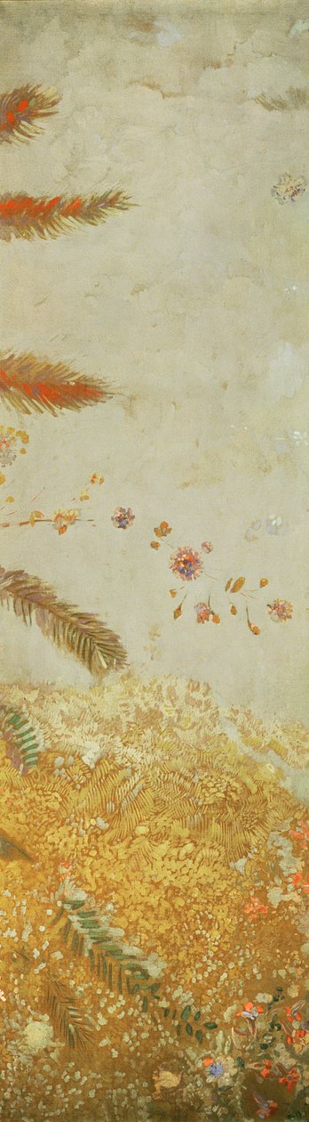Dekoratif Panel, Ernest Chausson, 1902 için tasarlanmış beş panelden biri (tuval üzerine yağlı boya ve guaj) by Odilon Redon