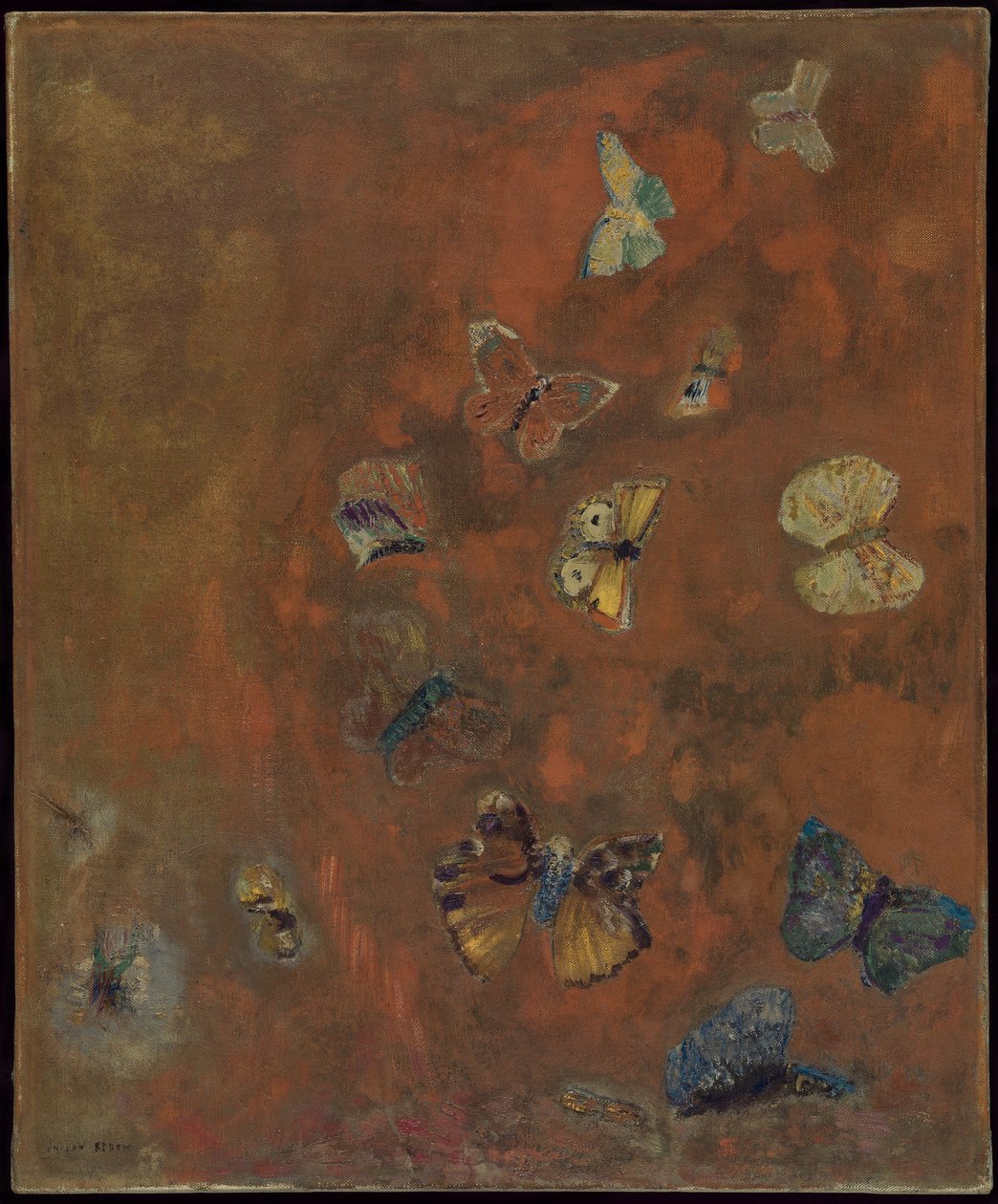 Kelebeklerin Çağrılması, c.1912 by Odilon Redon