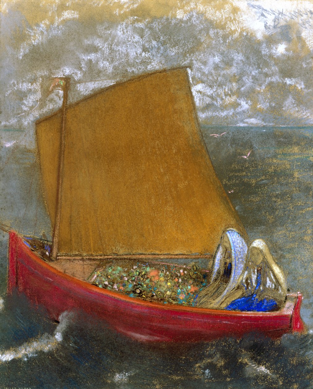 Sarı Yelken by Odilon Redon
