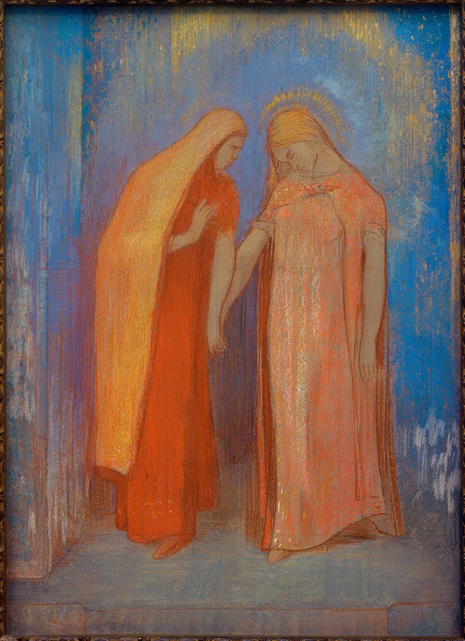 mistik konuşma by Odilon Redon