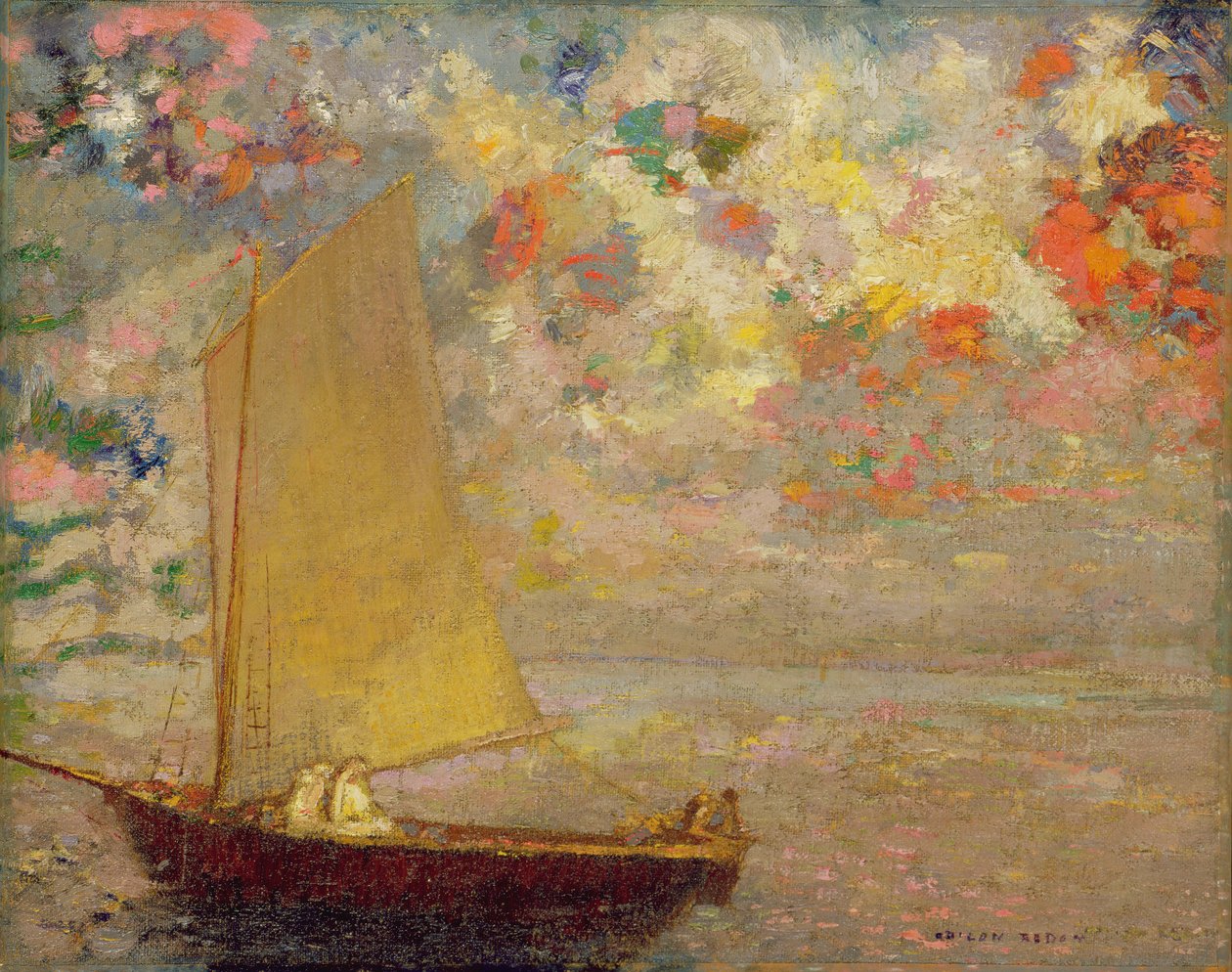 Yelkenli, 1905 by Odilon Redon