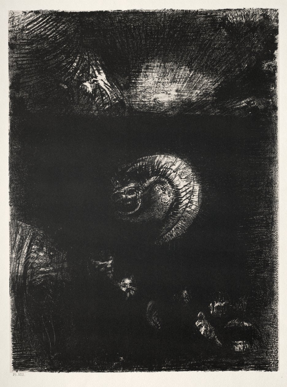 Ve Her Türlü Korkunç Yaratık Ortaya Çıkıyor by Odilon Redon