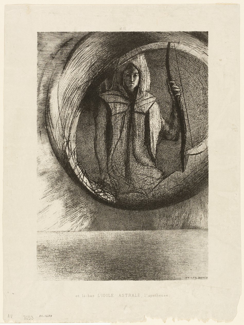 Ve Ötesi, Astral Idol, Apotheosis, plaka 2/6 by Odilon Redon