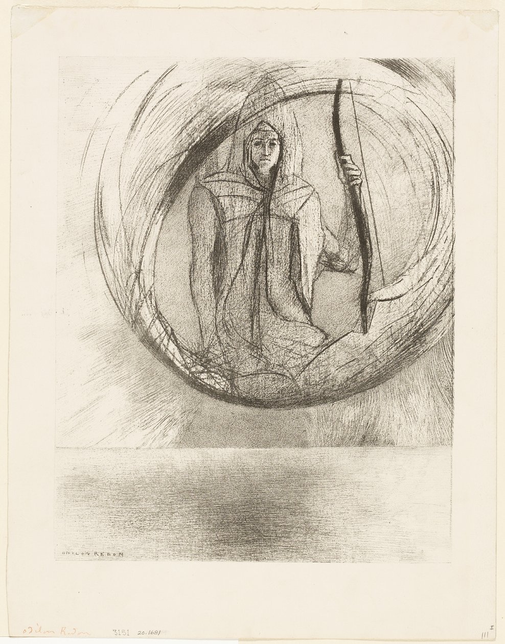 Ve Ötesi, Astral Idol, Apotheosis, plaka 2/6 by Odilon Redon