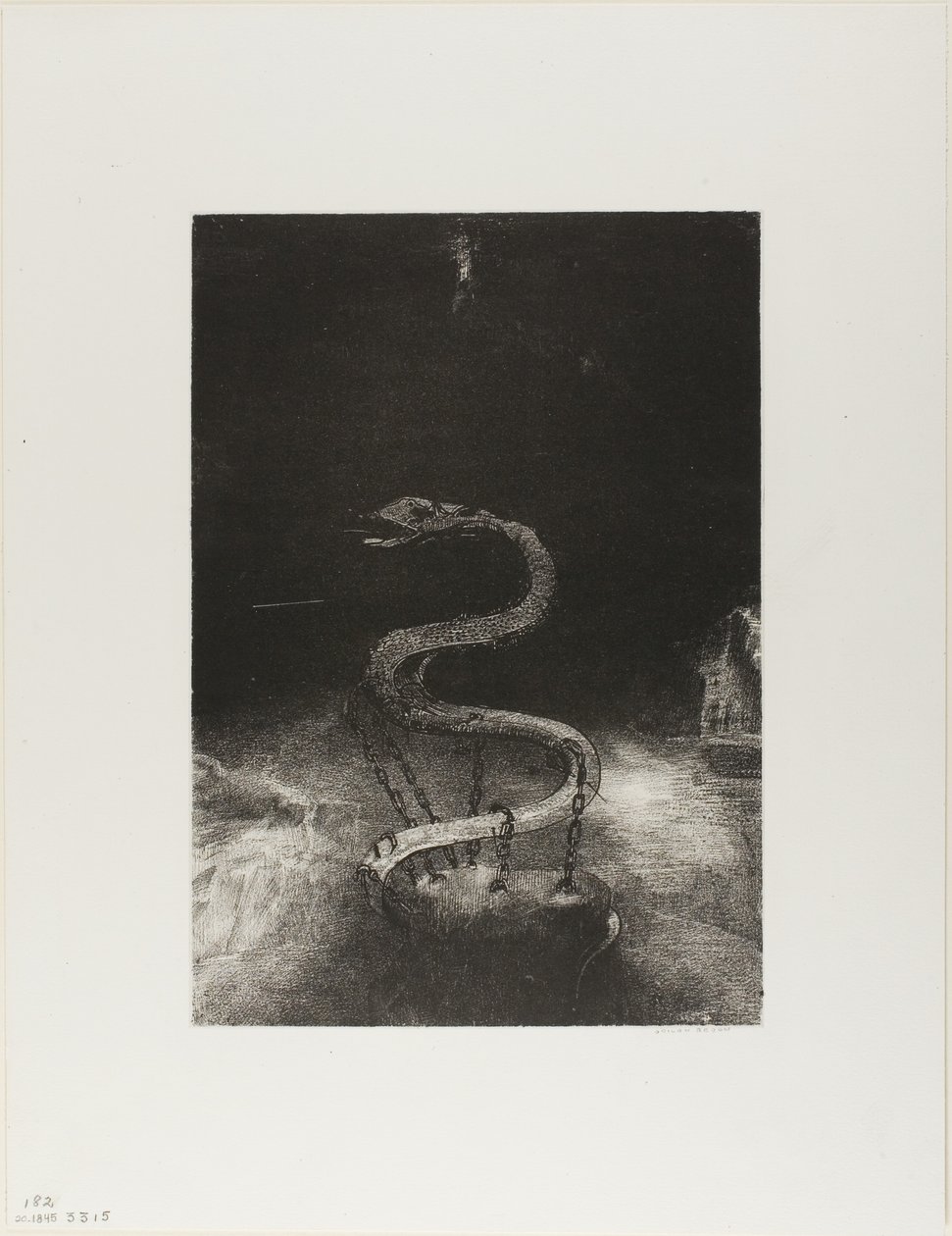 Ve Onu Bin Yıl Bağladı, levha 8/12 by Odilon Redon