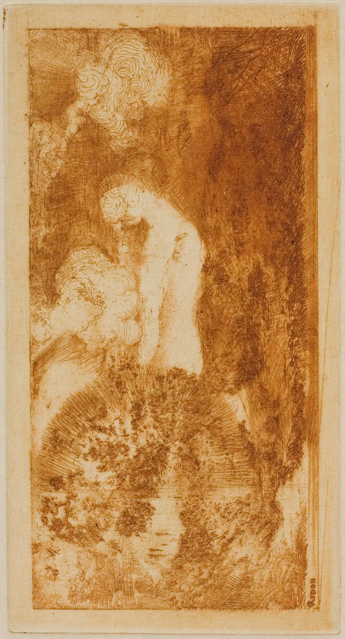yüzücü by Odilon Redon