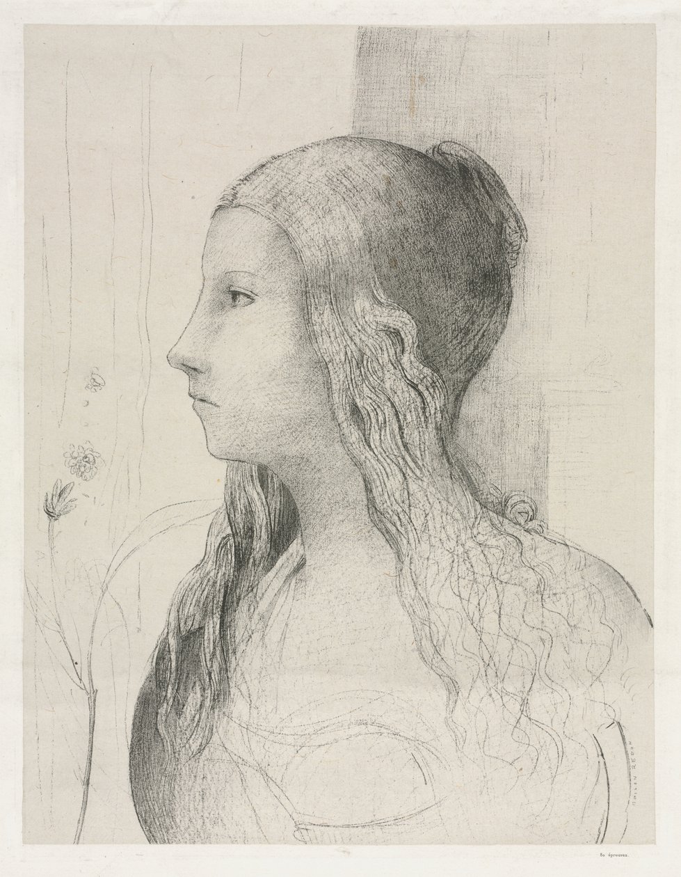 Tanrıların Alacakaranlığında Brünnhilde by Odilon Redon
