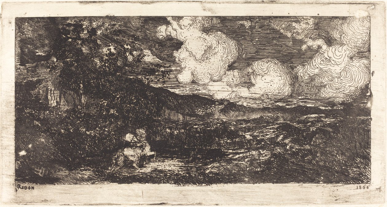 Cavalier Galopant (Dörtnala Atlı) by Odilon Redon