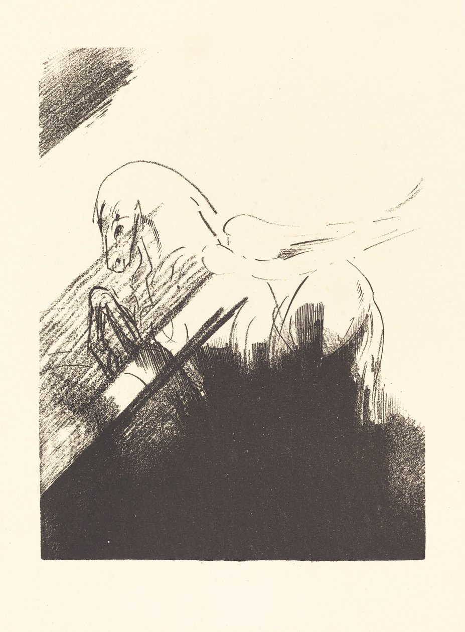 Cheval aile (Kanatlı At) by Odilon Redon