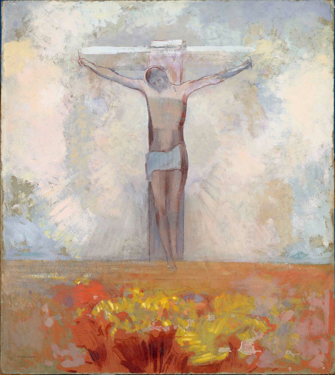 Çarmıhtaki İsa, c. 1910. by Odilon Redon
