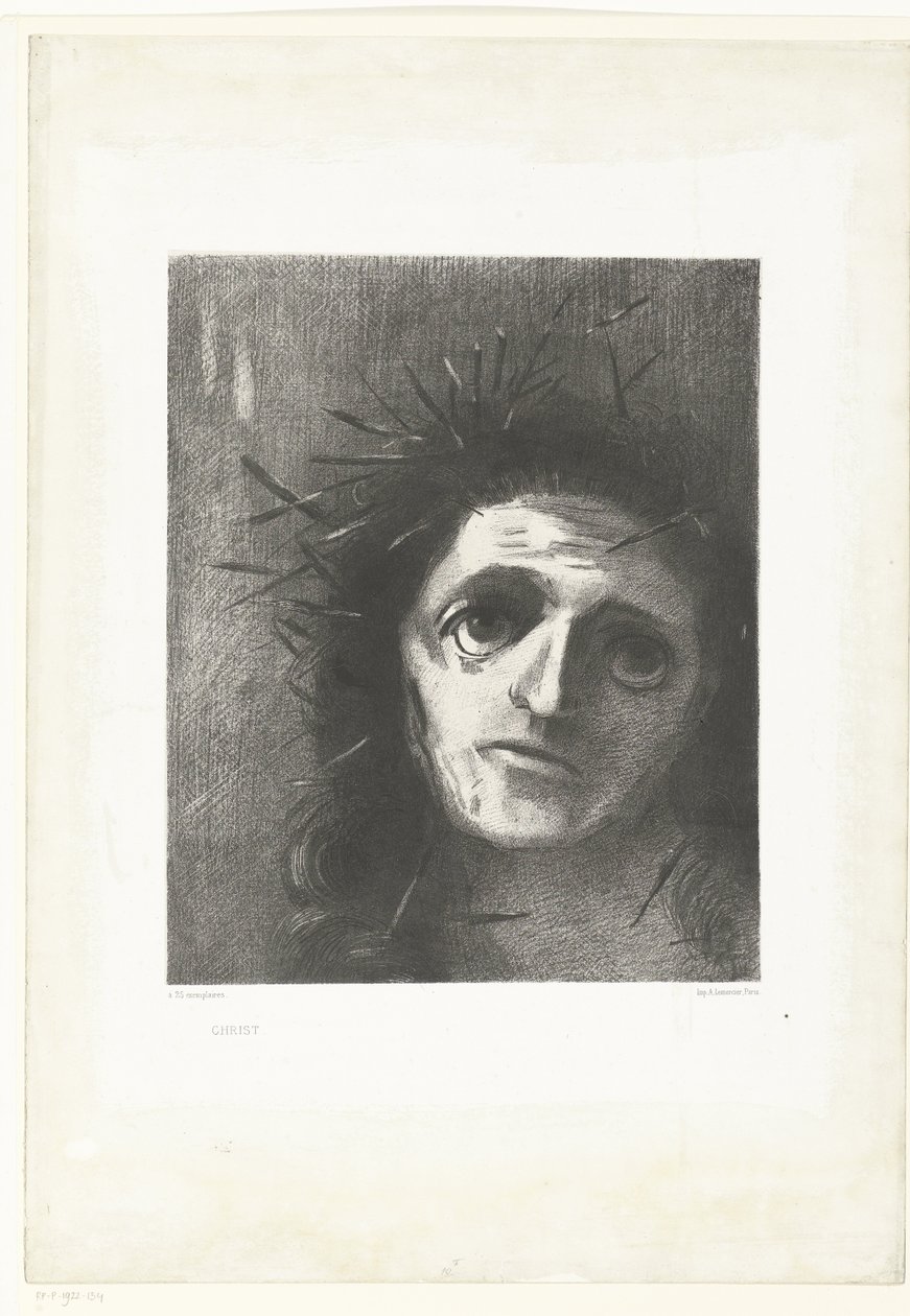Christus Christ (nesne üzerindeki başlık) by Odilon Redon
