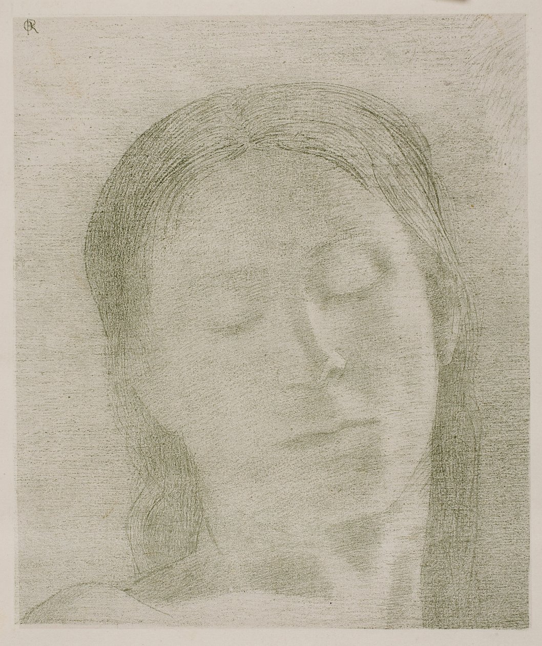 Kapalı gözler by Odilon Redon