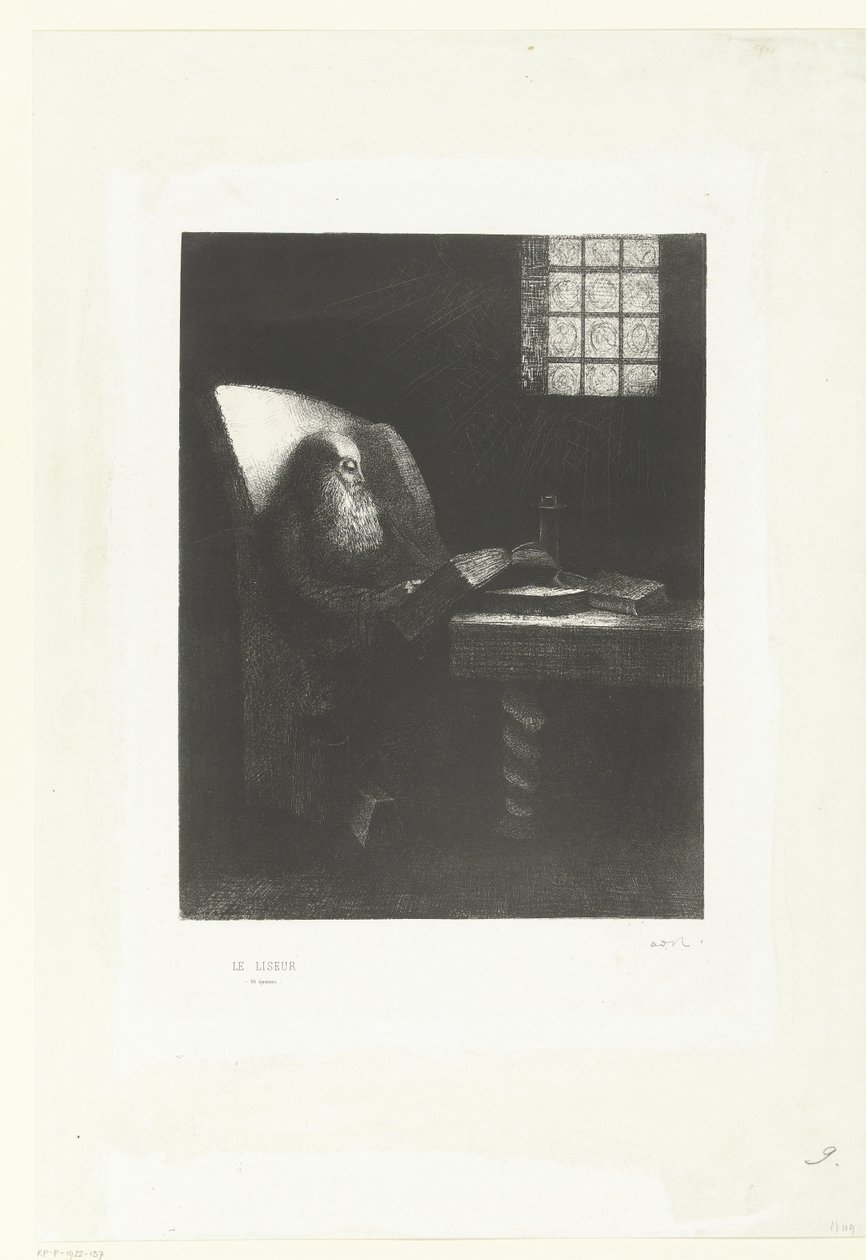 Okuyucu Le Liseur (nesne üzerine başlık) Rodolphe Bresdin