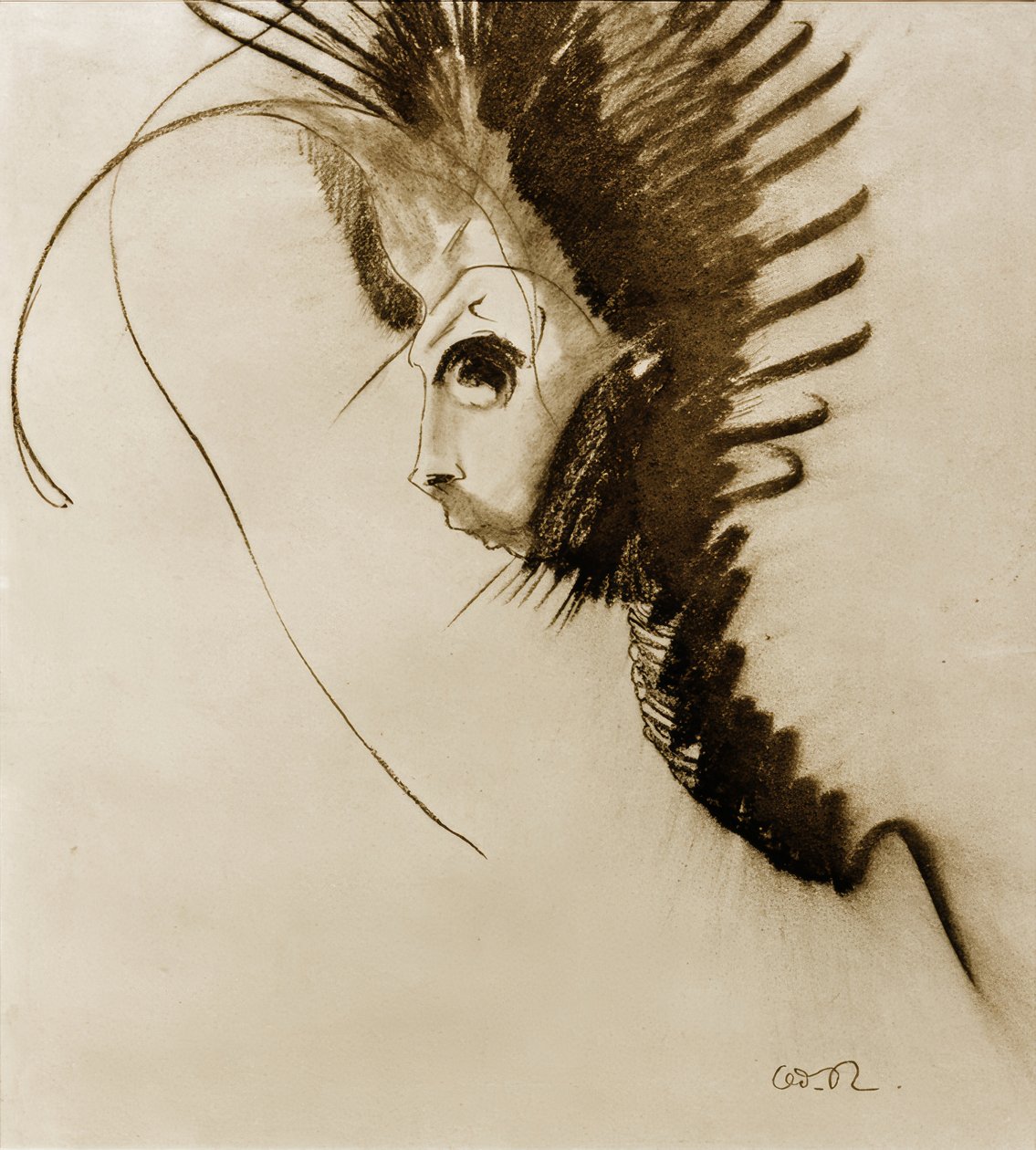 Ejderha by Odilon Redon
