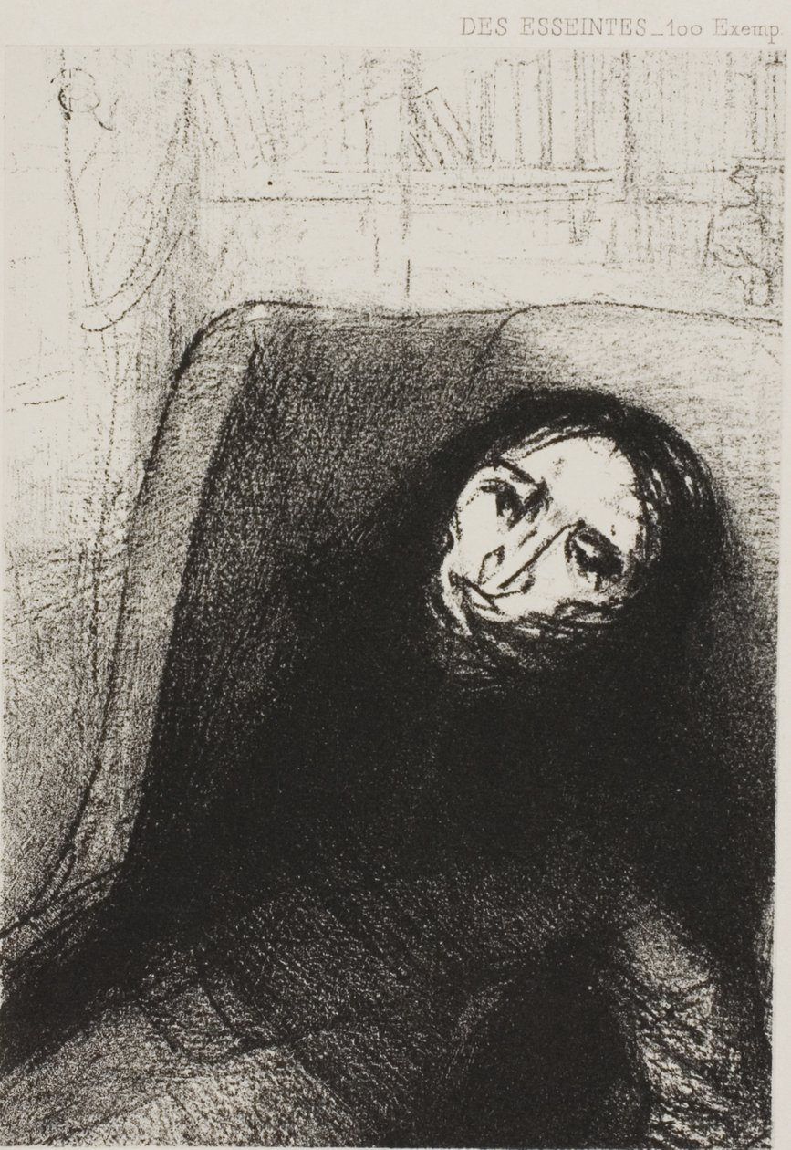 Des Esseintes, A Rebours için Frontispiece, J.K. Huysmans by Odilon Redon