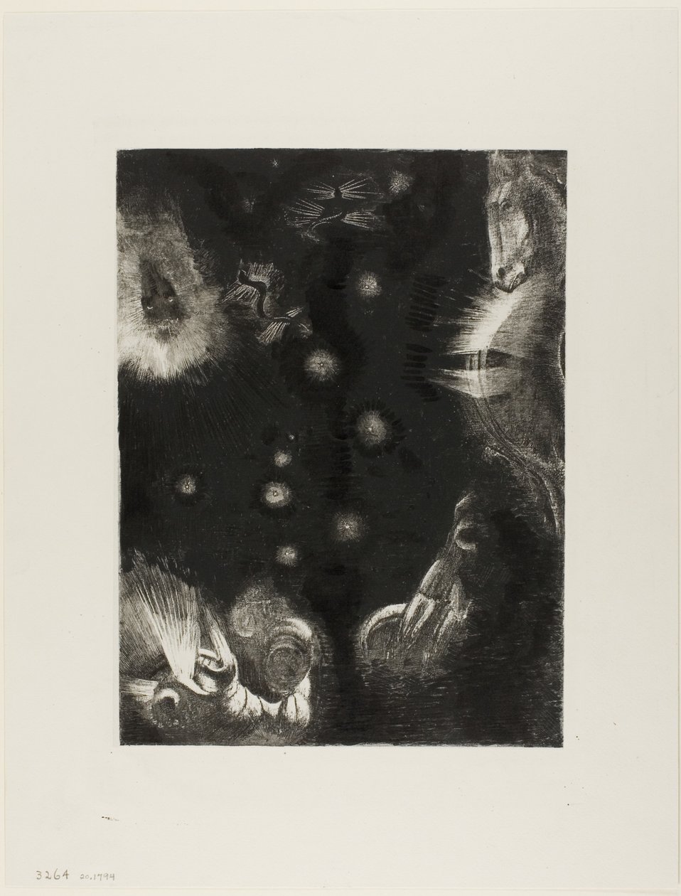 Okyanusun Ülkelerinde Farklı Halklar Yaşıyor, plaka 23 / 24 by Odilon Redon