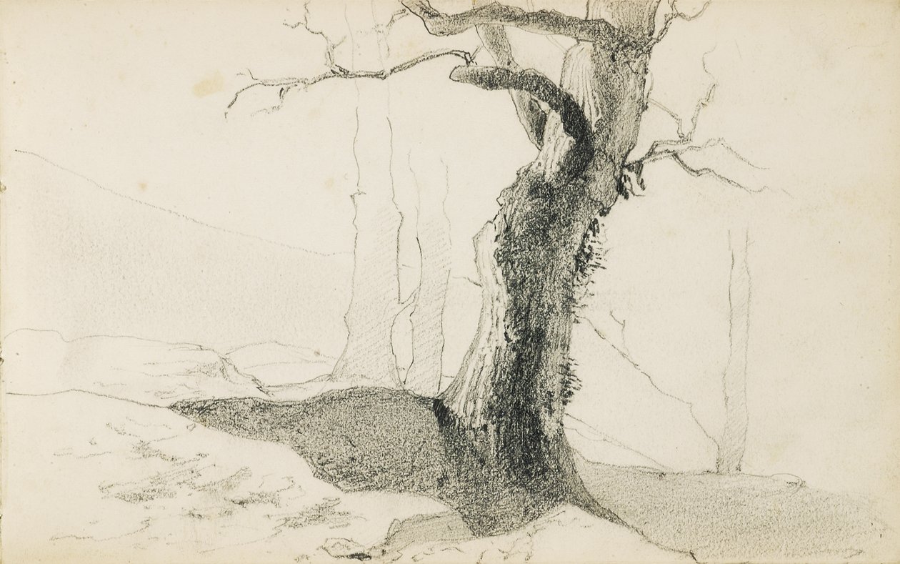 "Bask Ülkesi" başlıklı bir albümden çizim, 1862-63 by Odilon Redon