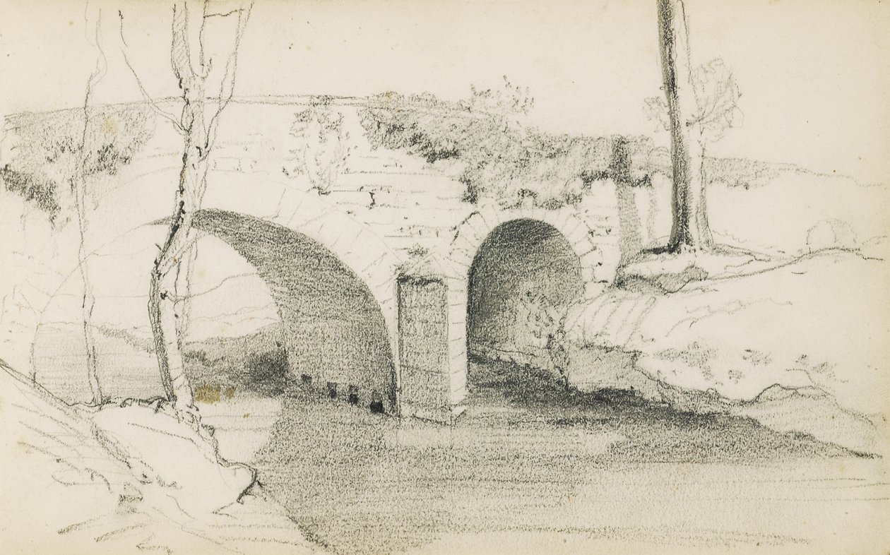 "Bask Ülkesi" başlıklı bir albümden çizim, 1862-63 by Odilon Redon
