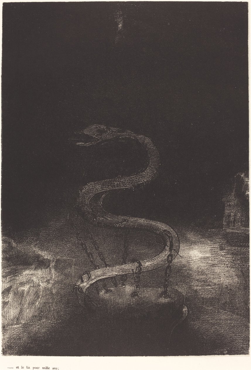 Ve onu bin yıl boyunca bağladı by Odilon Redon
