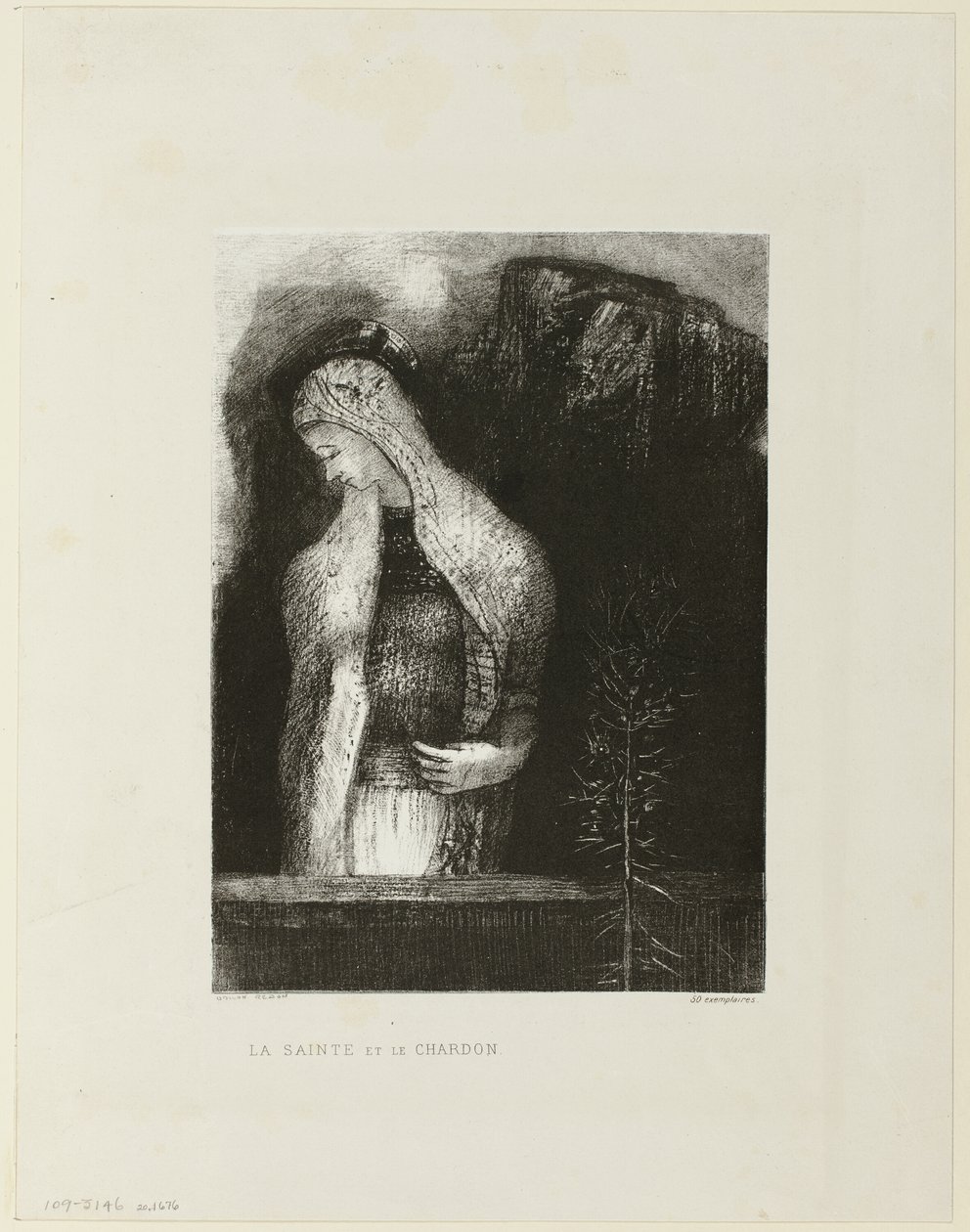 Dişi Aziz ve Devedikeni by Odilon Redon